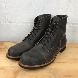 Red Wing Shoes Black Leather Boots